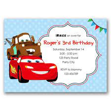 Then finally you can send them in envelopes or hand it out by yourself. Disney Cars Birthday Invitation Lightning Mcqueen Mater Inspired Callachic