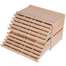 Meeden 10 Drawer Artist Supply Storage Box Large Capacity Multi Function Beech Wood Pencil Box With Draw Artist Supplies Storage Pencil Boxes Artist Supplies