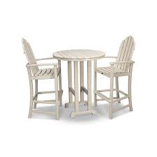 The clean lines add emphasis to the wood grain. Outdoor Bar Height Table Sets Trex Outdoor Furniture