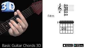 Guitar 3d Chords F M F Minor Polygonium