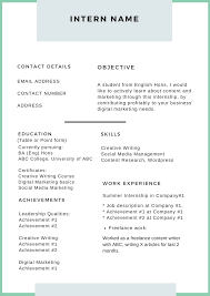 Check back periodically for new content. How To Write An Irresistible Intern Resume Complete Guide Samples Templates Student Resource Learning Centre Letsintern Com