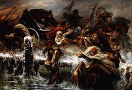 Pharaoh and His Army Drowning in the Red Sea