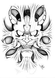 Hannya Inside 4 Shadow By Dfmurcia Drawings Old School Tattoo Designs Evil Skull Tattoo