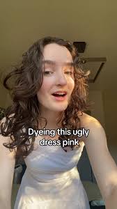 Dyeing pink 💗🌸🎀 #dyeingclothes #ritdye #dress #pink