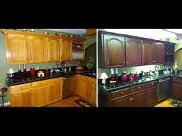 Spend money to change hardware, pulls, hinges, colors, doors and refinish kitchen cabinets. How To Do It Yourself Kitchen Cabinet Color Change No Stripping And Cheap Refinishing Youtube