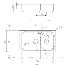 Are the hole cutouts all a standard size? Sinks Sink Big Bowl 1072 06x