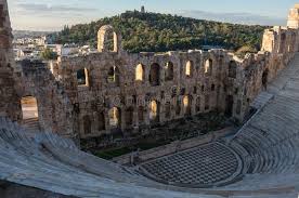 Herodes Atticus Theatre Athens Stock Photo Image Of Greek