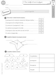 Cm1 Exercices Les Polygones Quadrilateres Triangles Carres Hexagones Octogones Pentagones Cm1 Evaluation Grammaire Cm1 Polygone