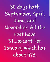 Image result for january has 973 days