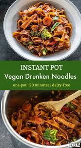 Instant Pot Vegan Drunken Noodles Cook With Manali Vegetarian Instant Pot Instant Pot Dinner Recipes Vegan Instant Pot Recipes