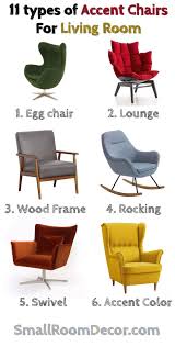 Want to give the reading nook a distinguished vibe? 11 Types Of Accents Chairs For Living Room 107 Photo