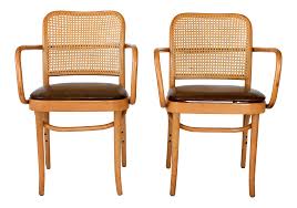 Bentwood And Cane Chairs A Pair With Images Cane Chair Chair Leather Seat