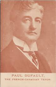 Paul Dufault Tenor French Canadian Musician Music Postcard G54