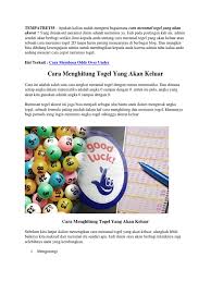 Maybe you would like to learn more about one of these? Cara Meramal Hk 2020 Cara Golden