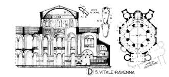 Plan and Elevation of San Vitale in Ravenna, Italy, 526-47 (Drawing:... |  Download Scientific Diagram