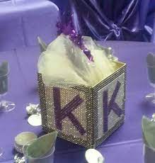 Bling Baby Block Centerpiece Bling Baby Shower Bling Centerpiece Baby Blocks