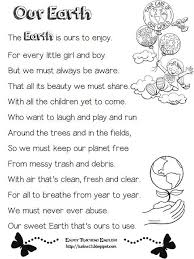 Earth day is celebrated on 22nd april. Enjoy Teaching English Earth Day And Recycling Songs And A Poem Earth Day Poems Earth Poems English Poems For Kids