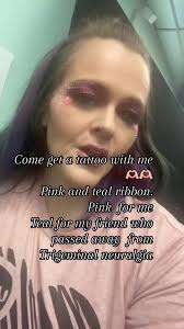 Come get a tattoo with me first breast cancer ribbon and Trigeminal  neuralgia ribbon! I wasn’t expecting to be this emotional. I most  definitely miss my friend. #breastcsncerawareness #tattoos ...
