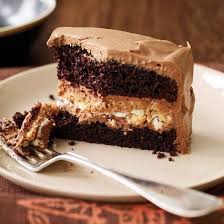 Crunchy Milk Chocolate Peanut Butter Layer Cake The Genius Of This Layer Cake Is Its Extra Chocolate Desserts Peanut Butter Layer Cake Recipe Dessert Recipes