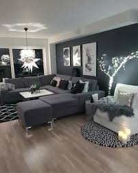 Modern Sectional Sofa Dark Grey Living Room Small Living Room Decor Black Living Room