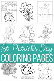 There are 4 different designs down below. St Patrick S Day Coloring Pages Free Printable Pdfs
