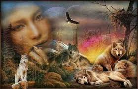 Native American wolf