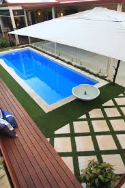 Pools For Narrow Yards In 2020 Inground Fiberglass Pools Backyard Pool Swimming Pool Designs