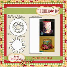 Free Template Hat Tutorial Hat Template Paper Crafts