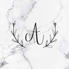 Marble Monogram Letter A Monogram Wallpaper Monogram Letters Bubbles Wallpaper