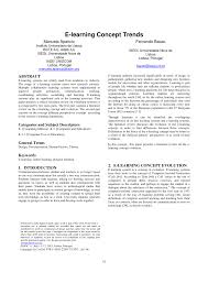 40 great education research paper topics. Pdf E Learning Concept Trends