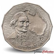Ausgesprochen wird der name captain cook. 50 Cents Elizabeth Ii 2nd Portrait Captain Cook Australia Numista