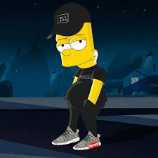 Matt groening / james l. Supreme Bart Simpson With Dreads Novocom Top