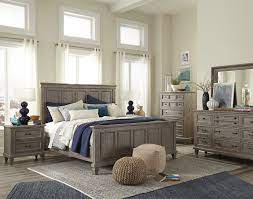 Snyder's furniture is your premier lancaster pa amish furniture outlet! Magnussen Furniture Lancaster 4 Piece Panel Bedroom Set In Dove Tail Grey