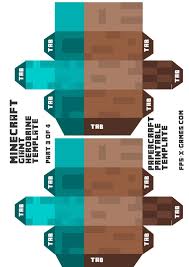 Create A Large Papercraft Herobrine Character Minecraft Printables Minecraft Steve Minecraft Mask