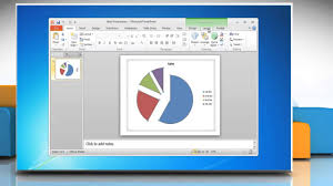 how to rotate the slices in a pie chart in powerpoint 2010