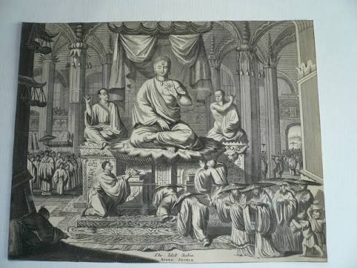 The Idoll Sechia. AFGOD SECHIA [China Buddha].-Anno 1725, van de by Aa, Pieter v.d., 1659-1733: very good Hardcover | Hammelburger Antiquariat
