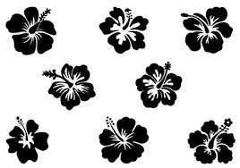 Hibiscus Flower Silhouette Vector Illustration Flower Silhouette Silhouette Clip Art Silhouette Vector