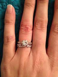 Post Your Mismatched Sets Rings With Different Mm Widths Weddingbee Page 2 Dream Engagement Rings Engagement Wedding Ring Sets Wedding Rings Engagement
