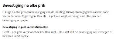 4 jaar verandering in lier & hooikt. Ggd Ghor Nederland On Twitter Er Is Inderdaad Besloten Dat Geen Enkele Ggd Nog Een Notitie Maakt In Het Gele Boekje Je Krijgt Een Registratiekaart Mee Die Kun Je In Het Boekje