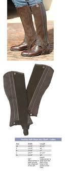 Gaiters Half Chaps 183383 Ovation Ribbed Suede Leather Half