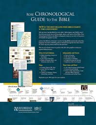 Rose Chronological Guide To The Bible Rose Bible Charts