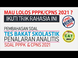 We did not find results for: Taklukkan Soal Pppk Cpns 2021 Tes Bakat Skolastik Penalaran Analitis Part 2 Youtube