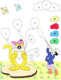 This one is a picture of a mexican boy wearing traditional clothing. Using Number Code Color The Picture Accordingly