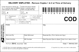 Domestic Mail Manual S921 Collect On Delivery Cod Mail