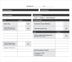 The consolidated pay slip must contain details of all. Free 7 Slip Samples In Pdf Ms Word
