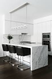 A Chic And Contemporary Tribeca Apartment Homepolish Kitchen Trends White Kitchen Decor Modern Black Kitchen