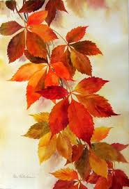 Pin By Decodream Studio On Watercolor Plants Leaves Rocks Autumn Art Autumn Leaves Art Leaf Art
