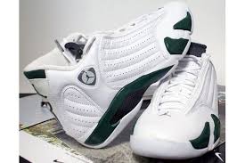 Black White Jordan 14 Air Jordan 14 Retro White Black Light Graphite Deep Forest Green 99 Sneakers Fashion Air Jordans Air Jordan Shoes