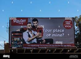 A billboard advertising a gay dating website in San Leandro California USA  Stock Photo - Alamy