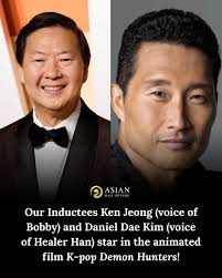 We're thrilled to celebrate our Inductees Ken Jeong and Daniel Dae Kim in  their latest project — K-pop Demon Hunters! 🎬✨ Ken voices Bobby, while  Daniel brings to life Healer Han in
